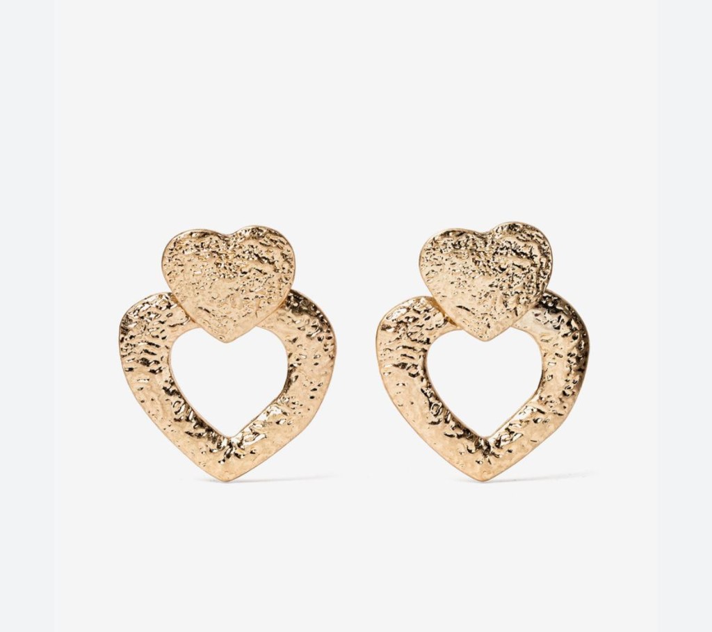 Pendiente Doble Corazón 